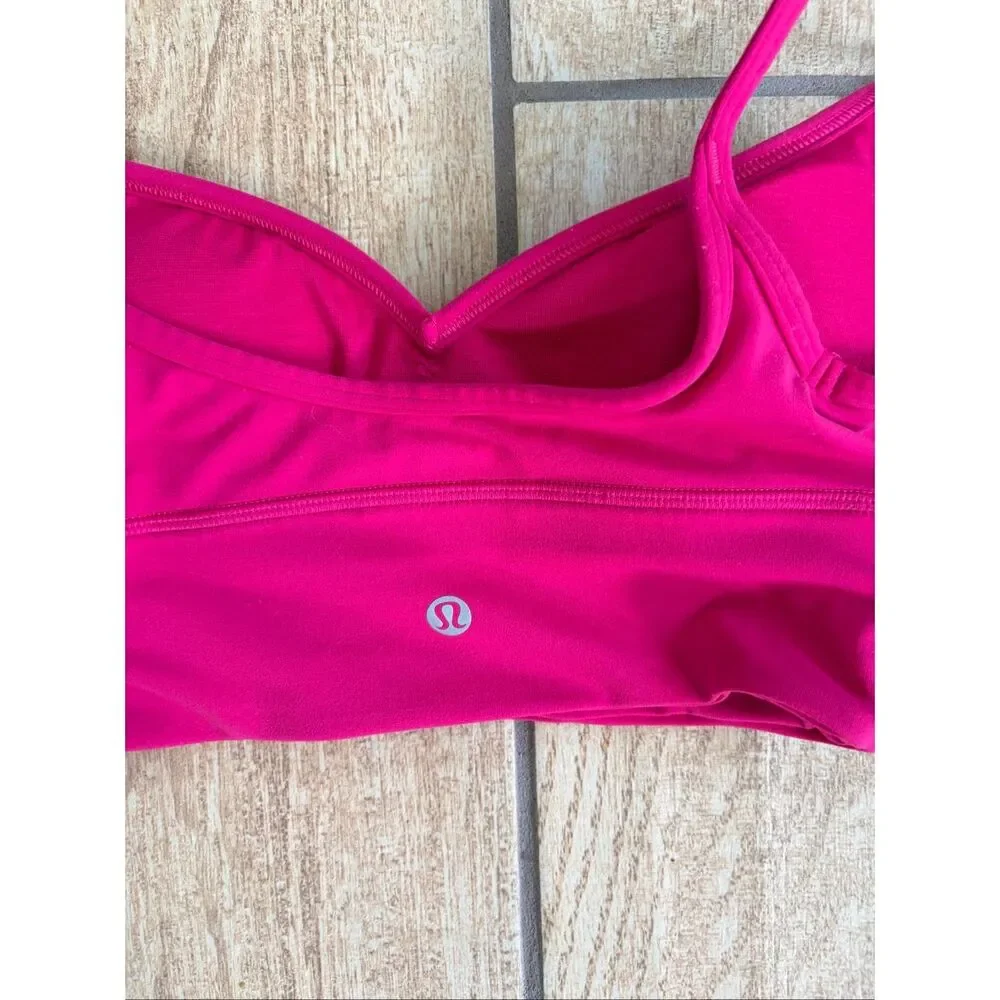 Lululemon Align Sweetheart Bra Passionate Pink Light Support A/B Cup Size 4